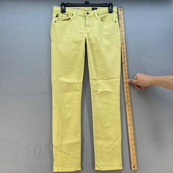 AG Denim Women's Jeans The Stevie Ankle Slim Straight Ankle Yellow Size 26R - Picture 7 of 16